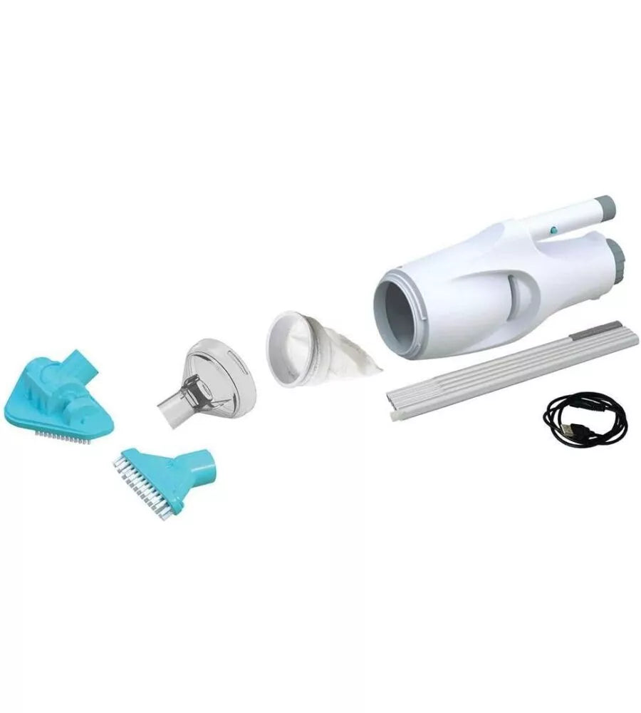 Aspirapolvere elettrico ricaricabile Kokido Telsa 5 con asta telescopica e testine incluse – ideale per piscine fuori terra