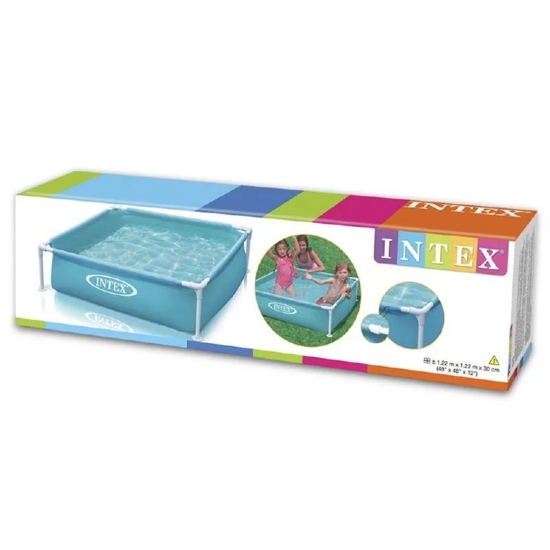 Piscina Mini Frame 122X122X30 Cm Intex - BLU/ROSA