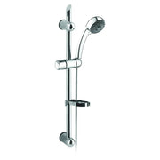 Saliscendi Regolabile Con Doccetta In Abs, Flessibile 150 Cm E Portasapone