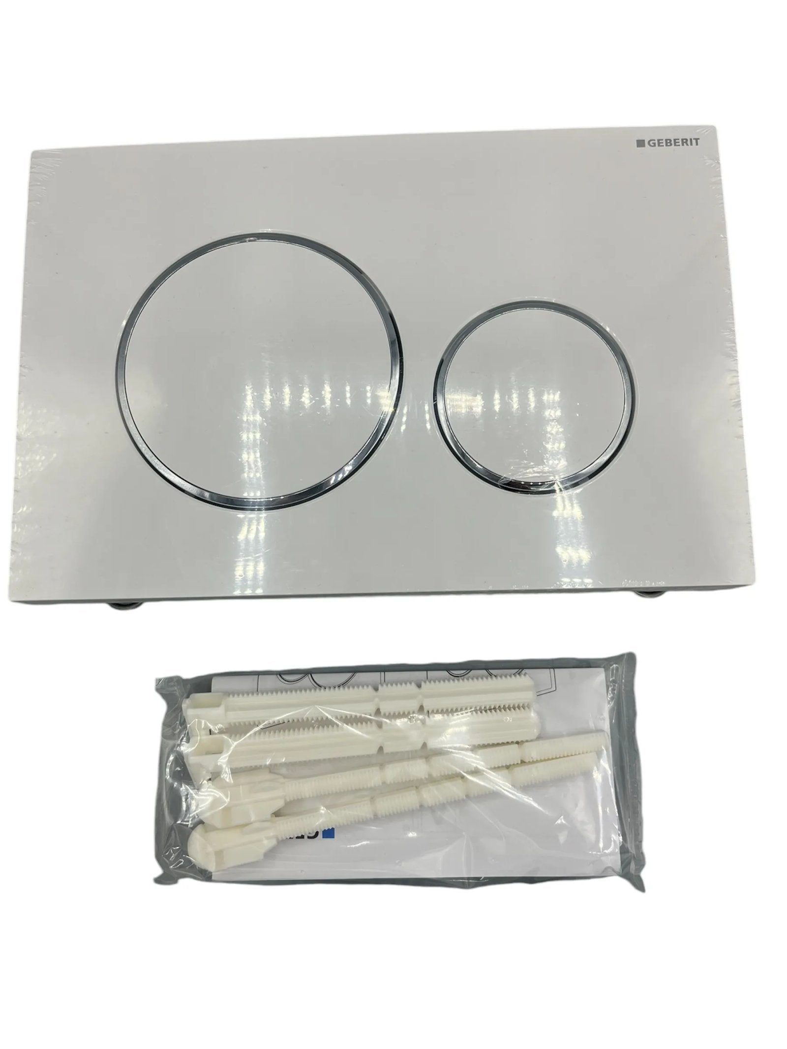 Placca Di Comando Sigma20 Bianco/Cromato Lucido/Bianco - GEBERIT