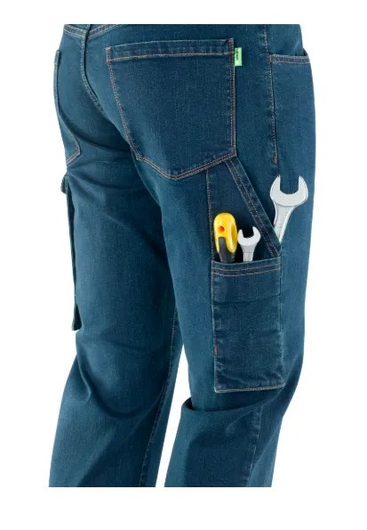 Jeans Cargo Multitasche Creek – 98,5% COTONE, 1,5% ELASTAN, COMODO E RESISTENTE