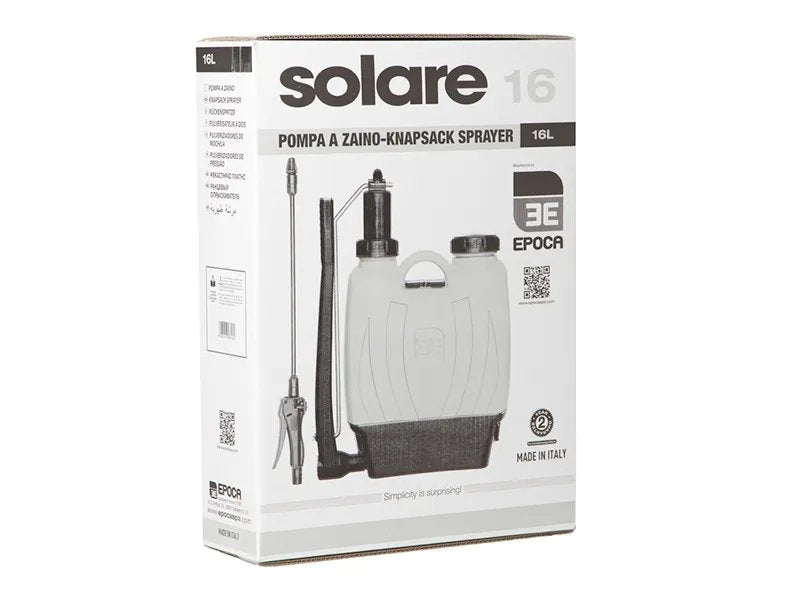 Pompa A Pressione A Zaino 15,5L – AMBIDESTRA, IMPUGNATURA ERGONOMICA E LANCIA