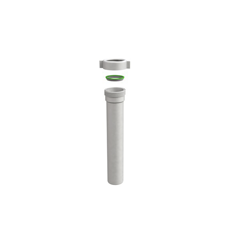 Prolunga idraulica in PP bianca con attacco femmina – 1"1/2 Ø40x230 mm e 1"1/4 Ø32x165 mm