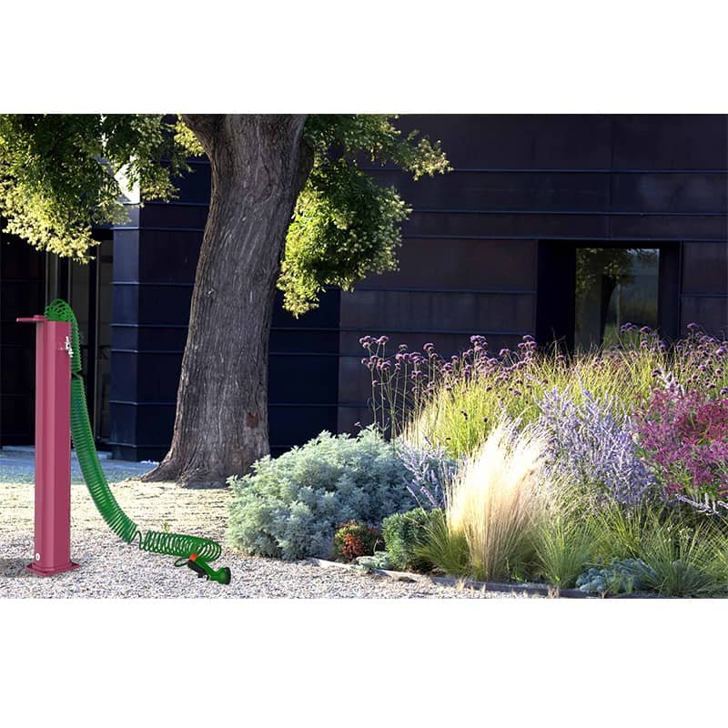 Fontana Esterna In Alluminio Arancione Arkema