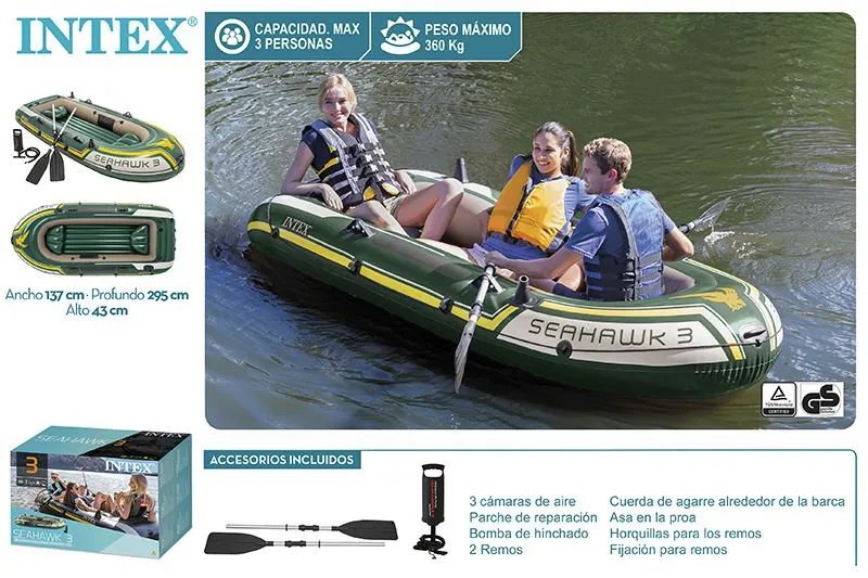 Canotto Seahawk Intex Cm 295X137X43