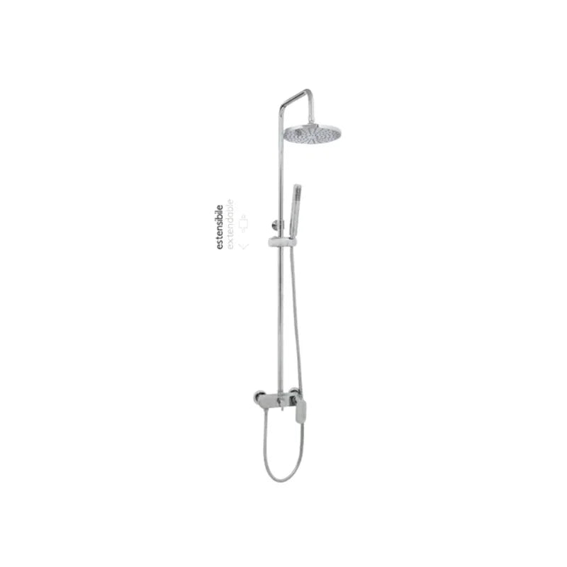 Colonna Doccia Europa Mix Cromo – Doppia Uscita con Soffione Orient 200 mm