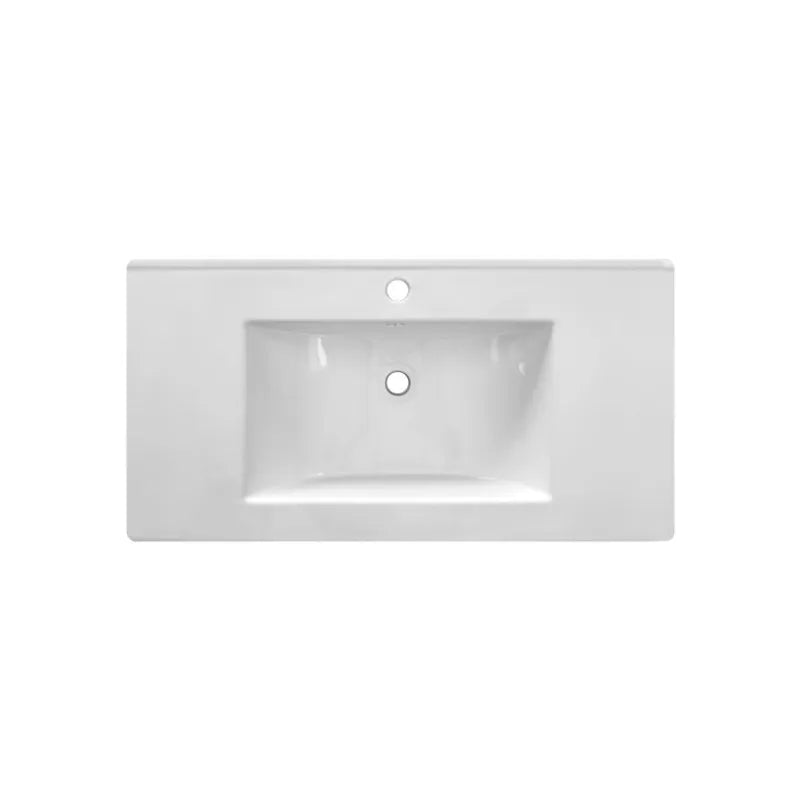 Lavabo Arredo in Ceramica Bianco Lucido Stella 100 cm