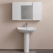Mobiletto bagno Simpaty 58x37 cm con specchio e 2 ante