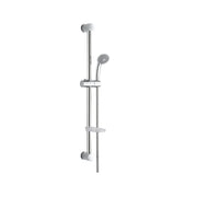 Saliscendi doccia Nature 125 in acciaio cromato con doccia monogetto