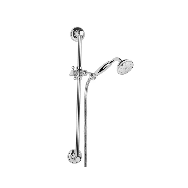 Saliscendi doccia classico cromato con doccetta Atena