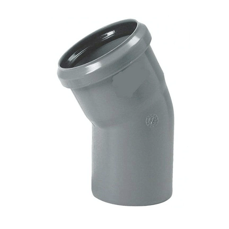 Curva in PP 30° per tubo scarico – raccordo Ø32 a Ø125 mm