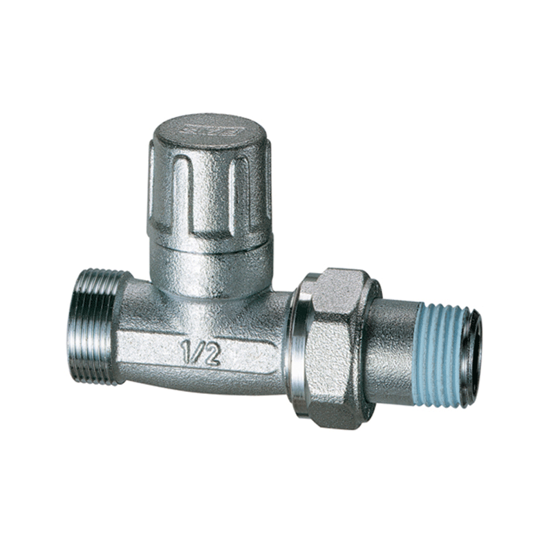 Detentore diritto cromato 3/8" per tubo rame, plastica e multistrato – con cappuccio in ottone e codolo Loctite®