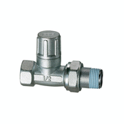 Detentore diritto cromato 1/2" per tubo ferro – con cappuccio in ottone e codolo preguarnito Loctite®