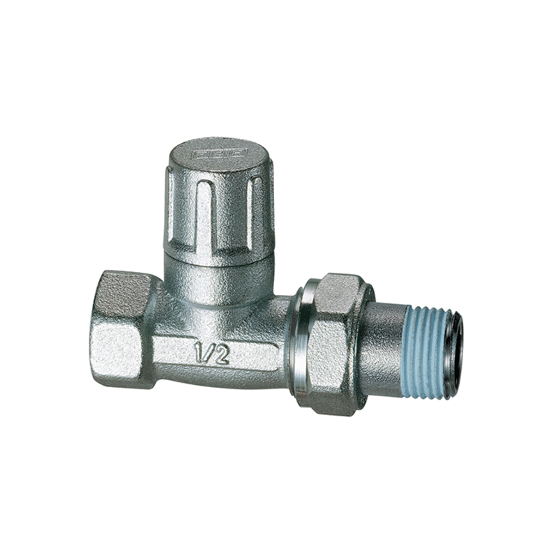 Detentore diritto cromato 1/2" per tubo ferro – con cappuccio in ottone e codolo preguarnito Loctite®