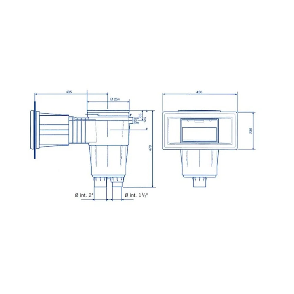 Skimmer Bocca Ampia Liner/Pvc Astralpool