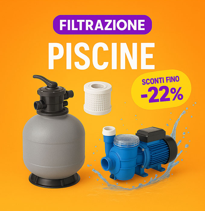 Filtri a sabbia, pompe e cartucce per la filtrazione piscine - Sconti fino al 22% su BRAYGROUP