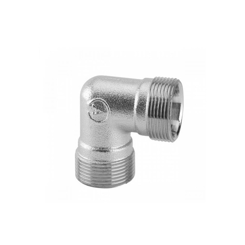 Raccordo a gomito doppio curvo 24x19 in ottone cromato – Arteclima per tubo rame plastica multistrato