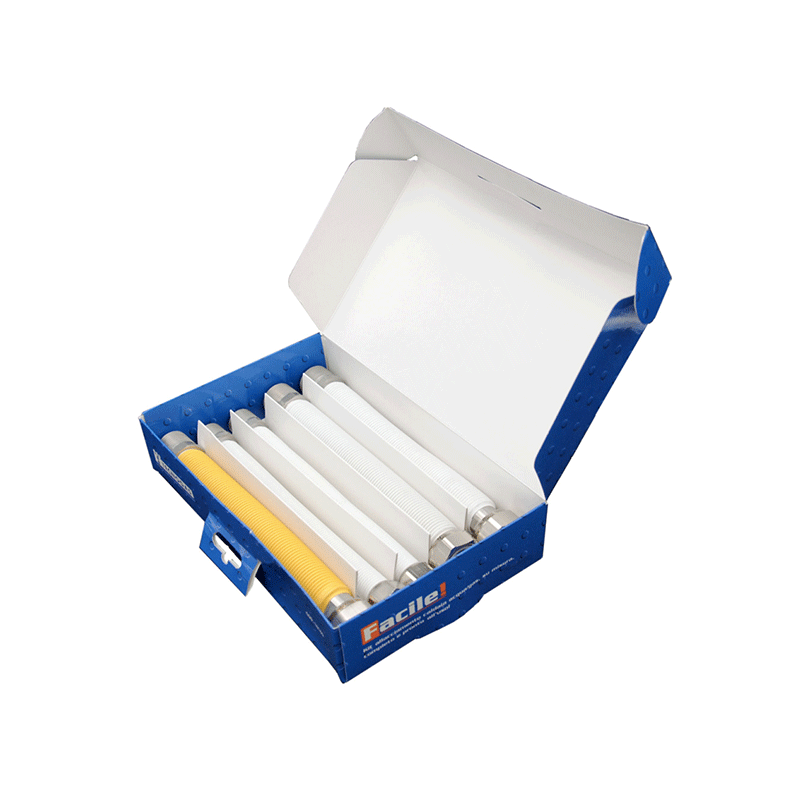 Kit allacciamento caldaia completo – flessibili rivestiti acqua e gas – 200-400 mm