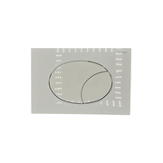 Placca meccanica a due tasti bianca Bampi FLOW per cassette incasso BSILENT e compatibili – montaggio frontale