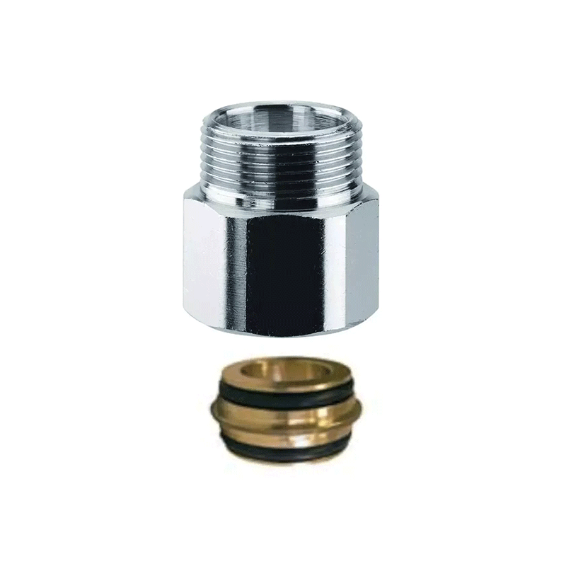 Prolunga maschio femmina M24x19 Arteclima in ottone cromato con ogiva di tenuta