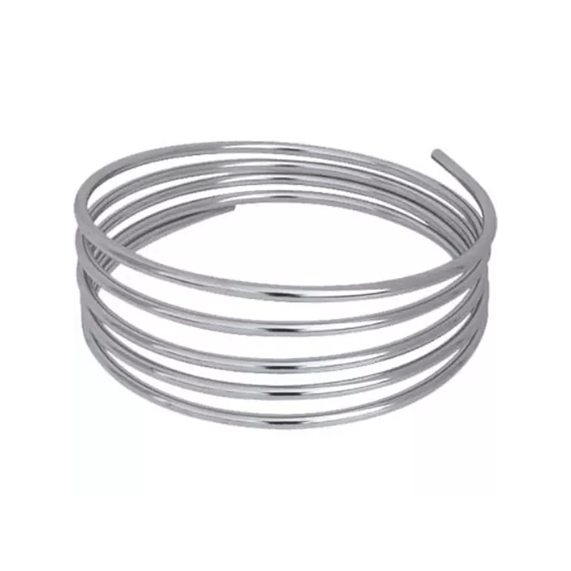 Rotolo tubo in rame cromato da 5 m Ø 12 mm – per cannette sottolavabo e usi decorativi