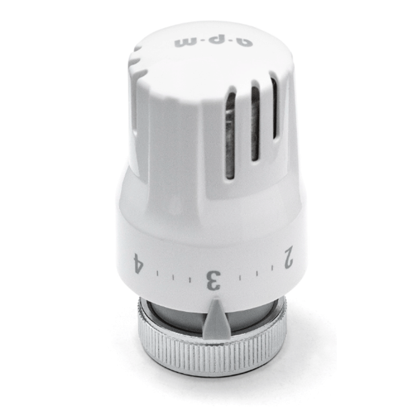 Testa termostatica compatta 1TS per valvole radiatori – regolazione manuale della temperatura