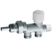 Valvola termostatizzabile cromata MONOTUBO/BITUBO 1/2" con sonda 450 mm – per tubo rame, plastica e multistrato