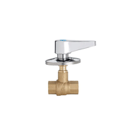 Valvola a Sfera da Incasso FF con Leva e Rosone – 1/2" o 3/4" – Ottone Sabbiato Giallo