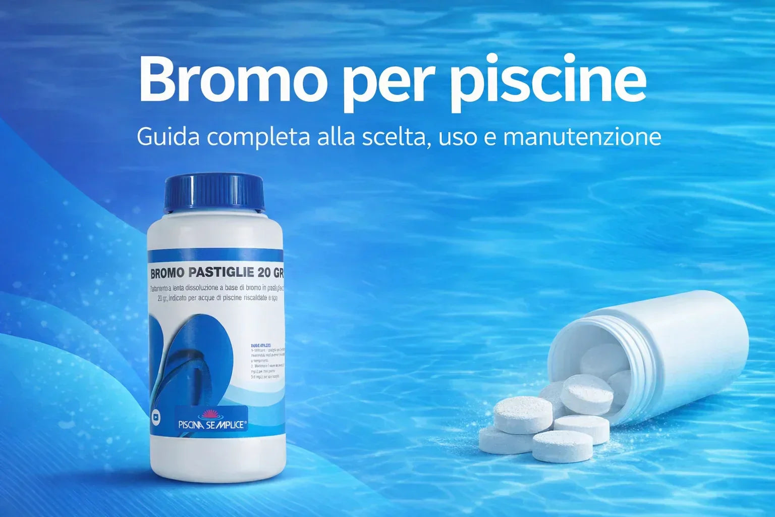 Pastiglie di bromo per piscina a lenta dissoluzione