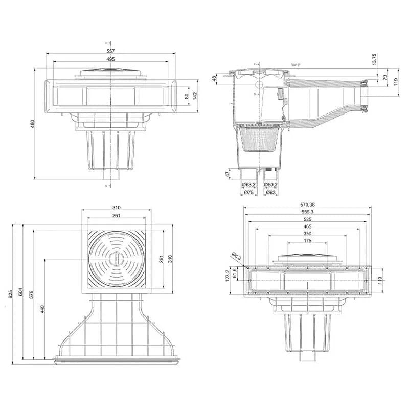 Skimmer Performance Liner/Pvc Aqua