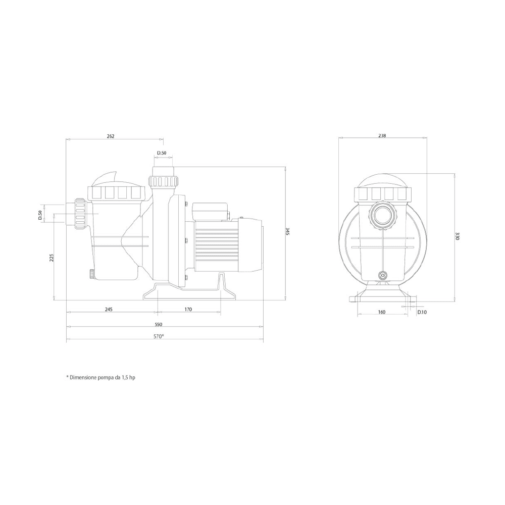Pompa Prime Monofase Dfm 1/2 Cv - 3/4 CV