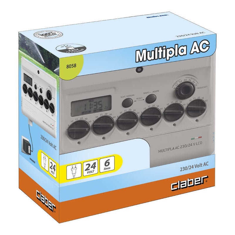 Programmatore Elettronico Multipla Ac 230/24 V Lcd - 6 LINEE