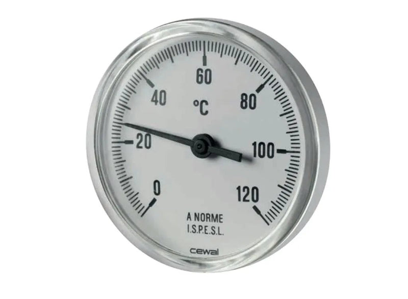 Termometro Bimetallico Cewal – GAMBO POSTERIORE 5CM, CASSA INOX, 0-120°C