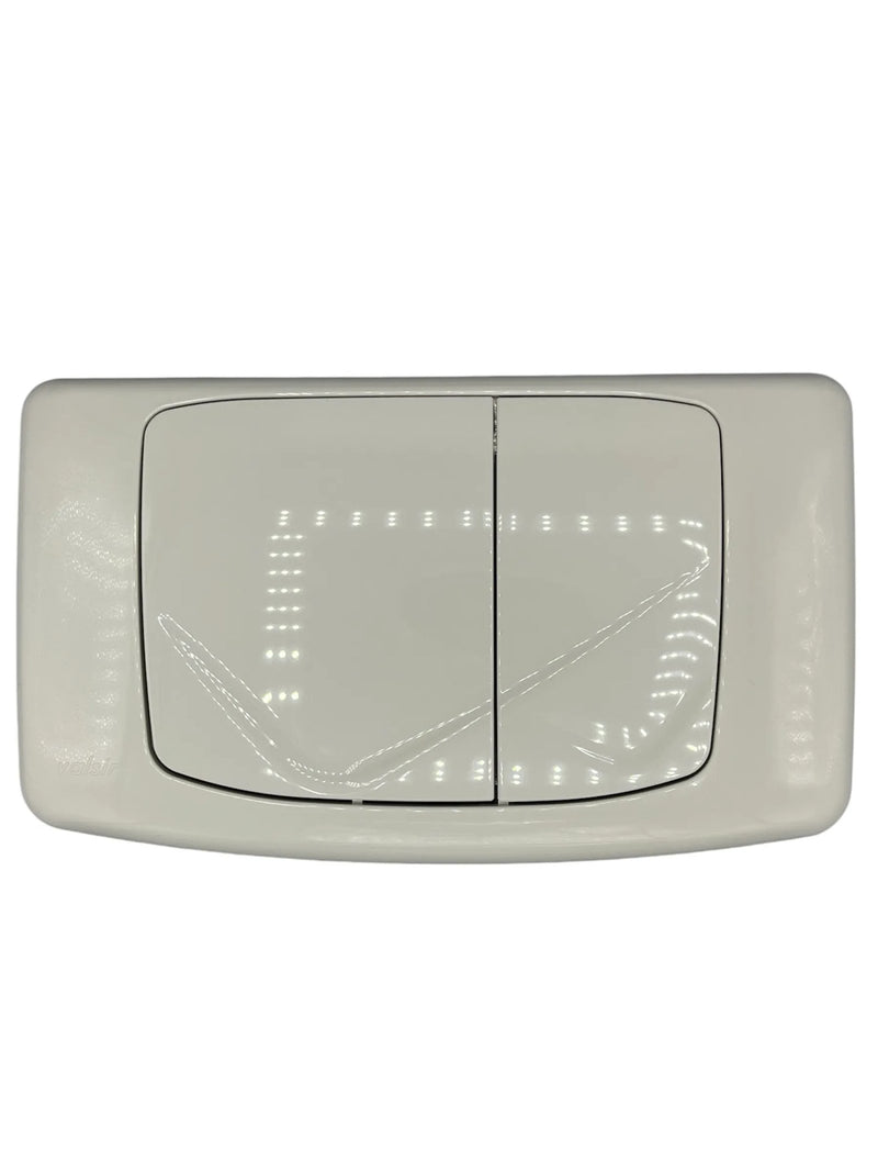 Placca Doppio Scarico Ag-Rios Bianca – PER CASSETTA INCASSO VALSIR