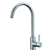 Miscealtore Monocomando Lavello Inox Leva Laterale E Bocca Girevole
