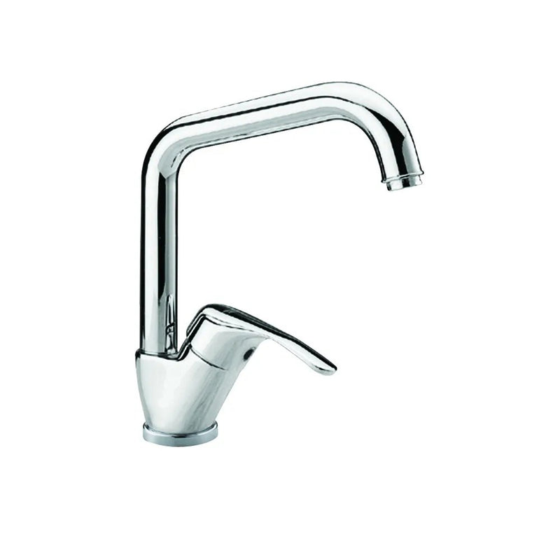 Miscealtore Monocomando Lavello Leva Laterale E Bocca "L" Girevole Rik