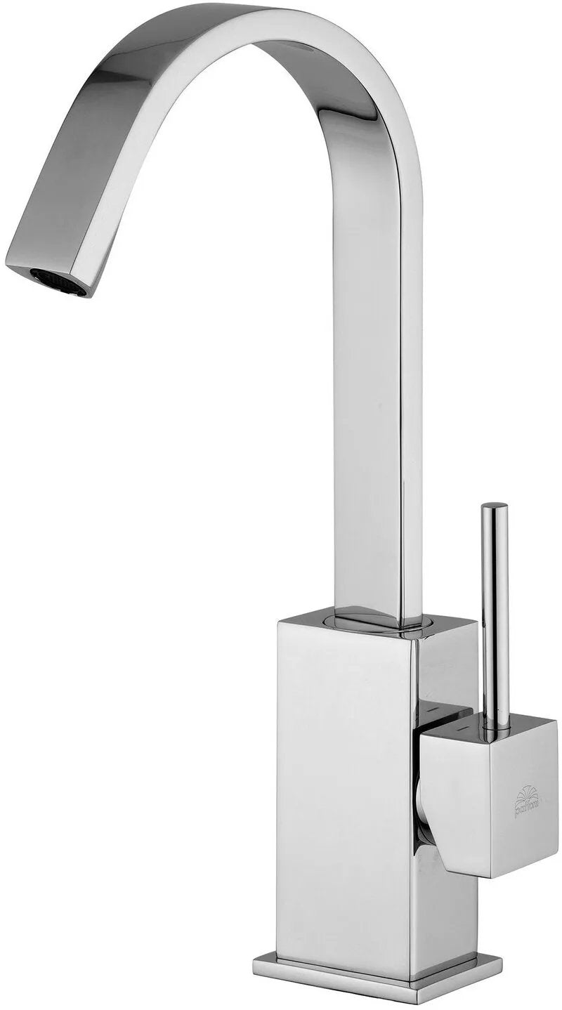 Miscelatore Lavabo Bocca Alta Level Cromato Con Piletta Di Scarico 1"1/4 - PAFFONI