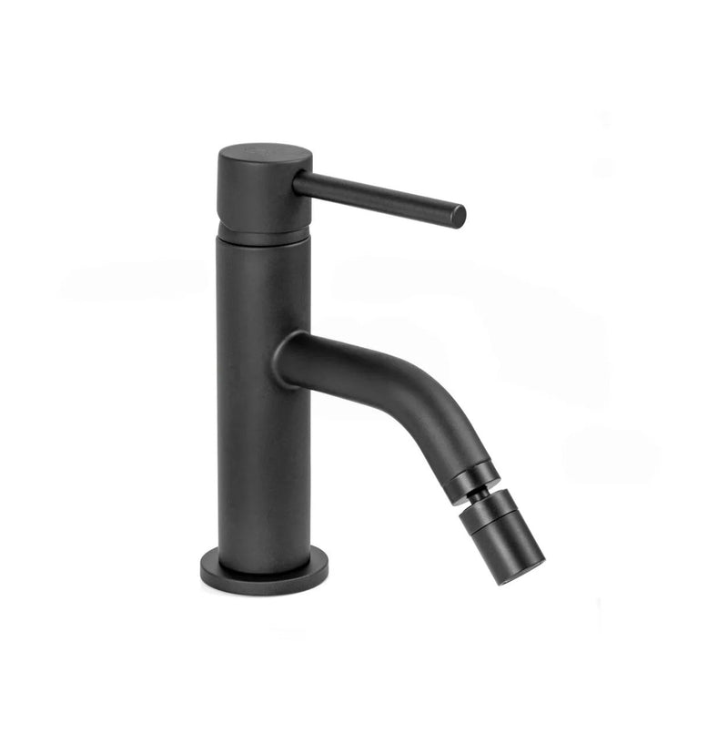 Miscelatore Bidet Cilindra Nero Opaco Con Attacco Piletta 1"1/4