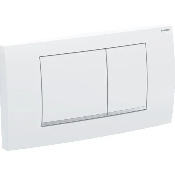 Placca Bianca A Due Pulsanti Twinline 30 - GEBERIT