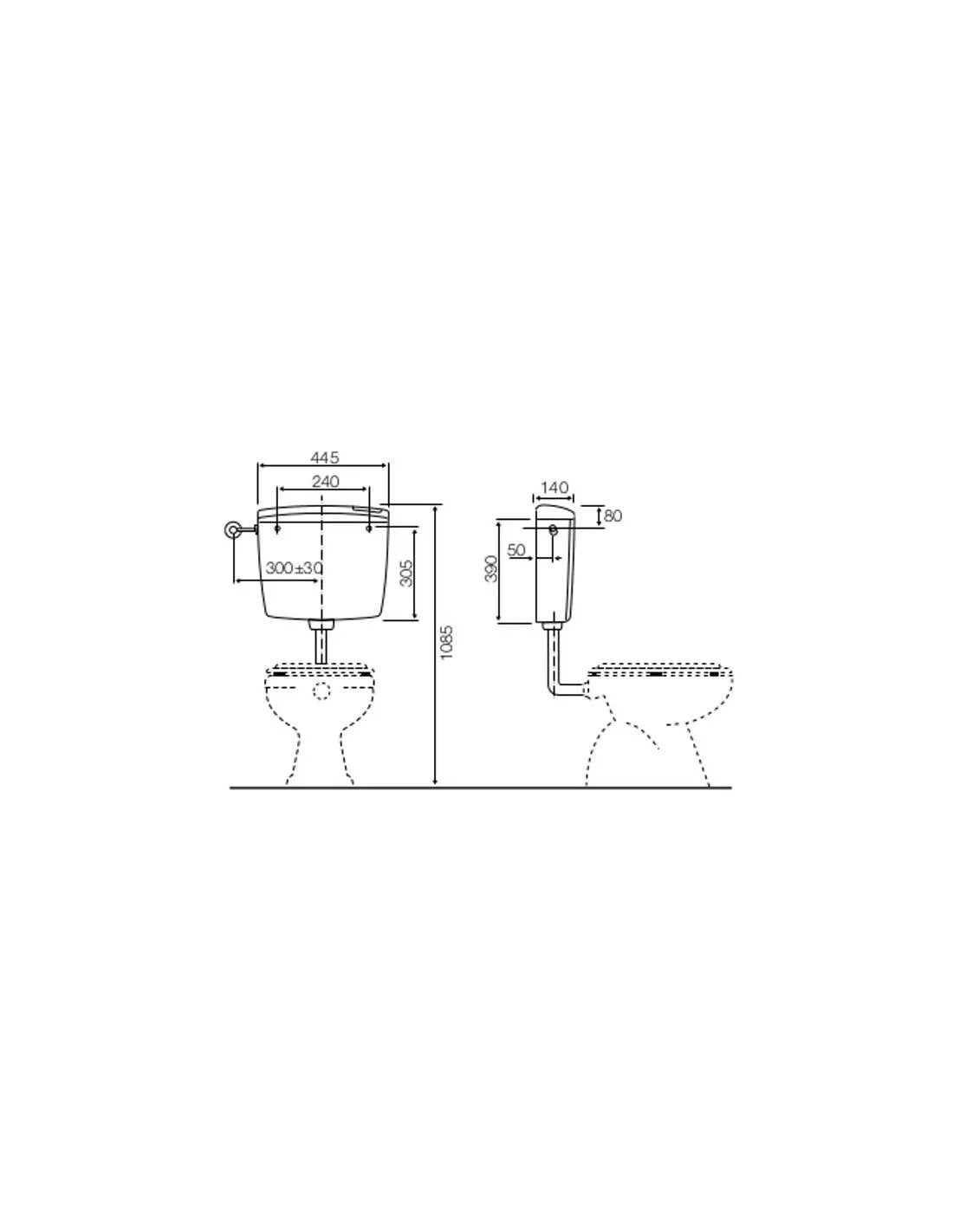 Cassetta Wc Perk - LINEE SINUOSE E MATERIALI RESISTENTI