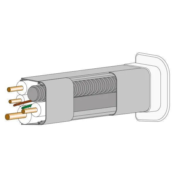 Passaggio A Muro Per Canalina – 65X50 MM | 90X65 MM