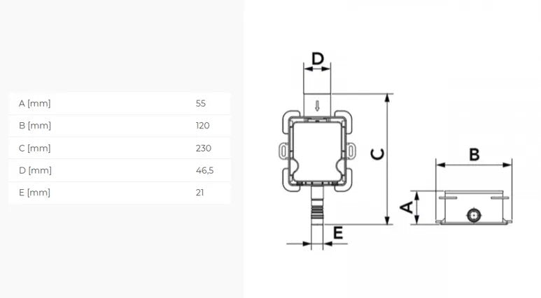 Sifone A Secco Anti-Odore Regio – TRASPARENTE ED ESTRAIBILE