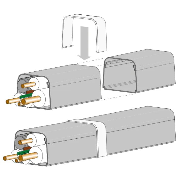 Giunto Coperchio Per Canaline – 65×50 | 90×65