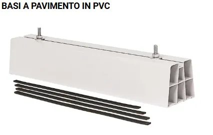 Basi A Pavimento In Pvc Biestruso – RESISTENTI AI RAGGI UV