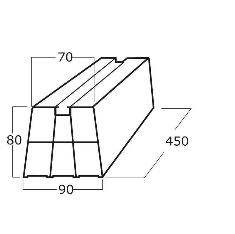 Basi A Pavimento In Pvc Biestruso – RESISTENTI AI RAGGI UV