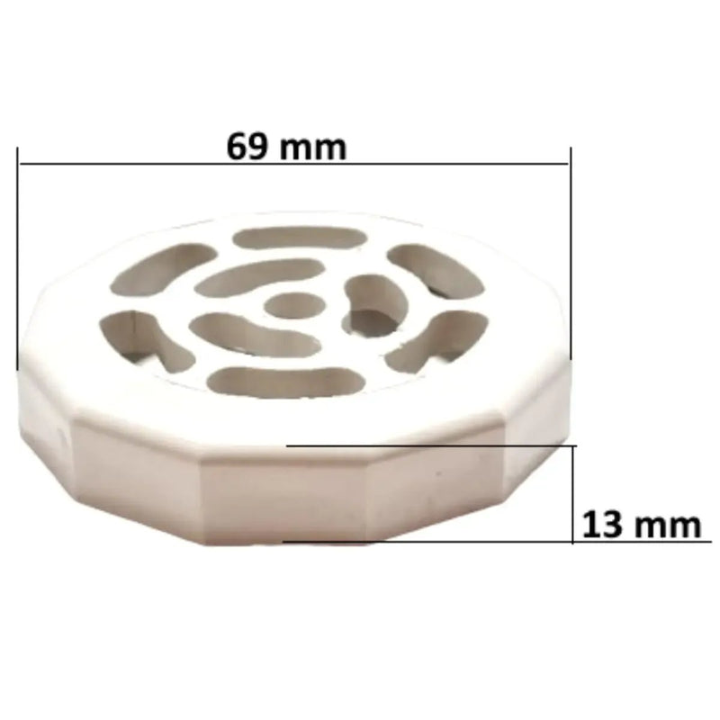 Griglia In Abs Ø2" Per Bocchetta A Parete