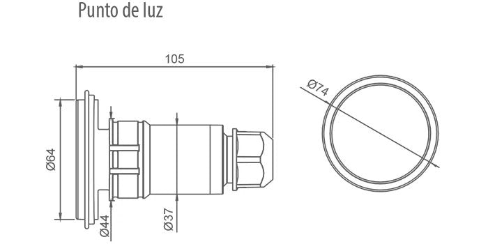 Lampada Lumiplus Fleximini On/Off W Scale