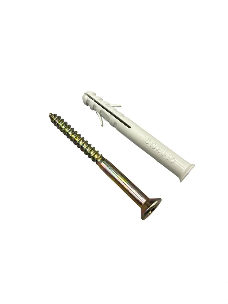 Tassello Nylon Vpn Con Bordo E Vite Per Legno – VARIE MISURE, CONFEZIONE DA 50 PZ