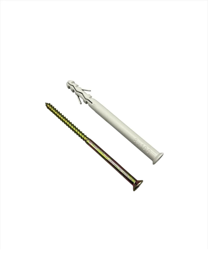 Tassello Nylon Vpn Con Bordo E Vite Per Legno – VARIE MISURE, CONFEZIONE DA 50 PZ