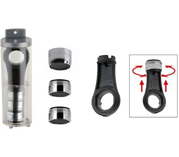 Set Risparmio Idrico Totale – AERATORI ANTICALCARE CON CHIAVE DI PULIZIA